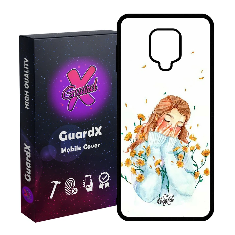 کاور گارد ایکس طرح Girl مدل Glass10315 مناسب برای گوشی موبایل شیائومی Redmi Note 9S / Note 9 Pro / Note 9 Pro Max