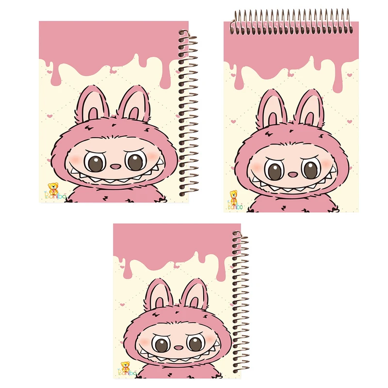 دفتر 100 برگ بانیبو مدل لبوبو کد 2701 مجموعه 3 عددی