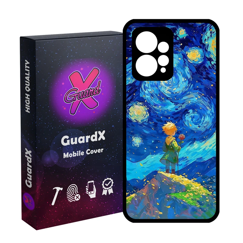 کاور گارد ایکس طرح شازده کوچولو مدل  Glass10774 مناسب برای گوشی موبایل شیائومی Redmi Note 12 4G