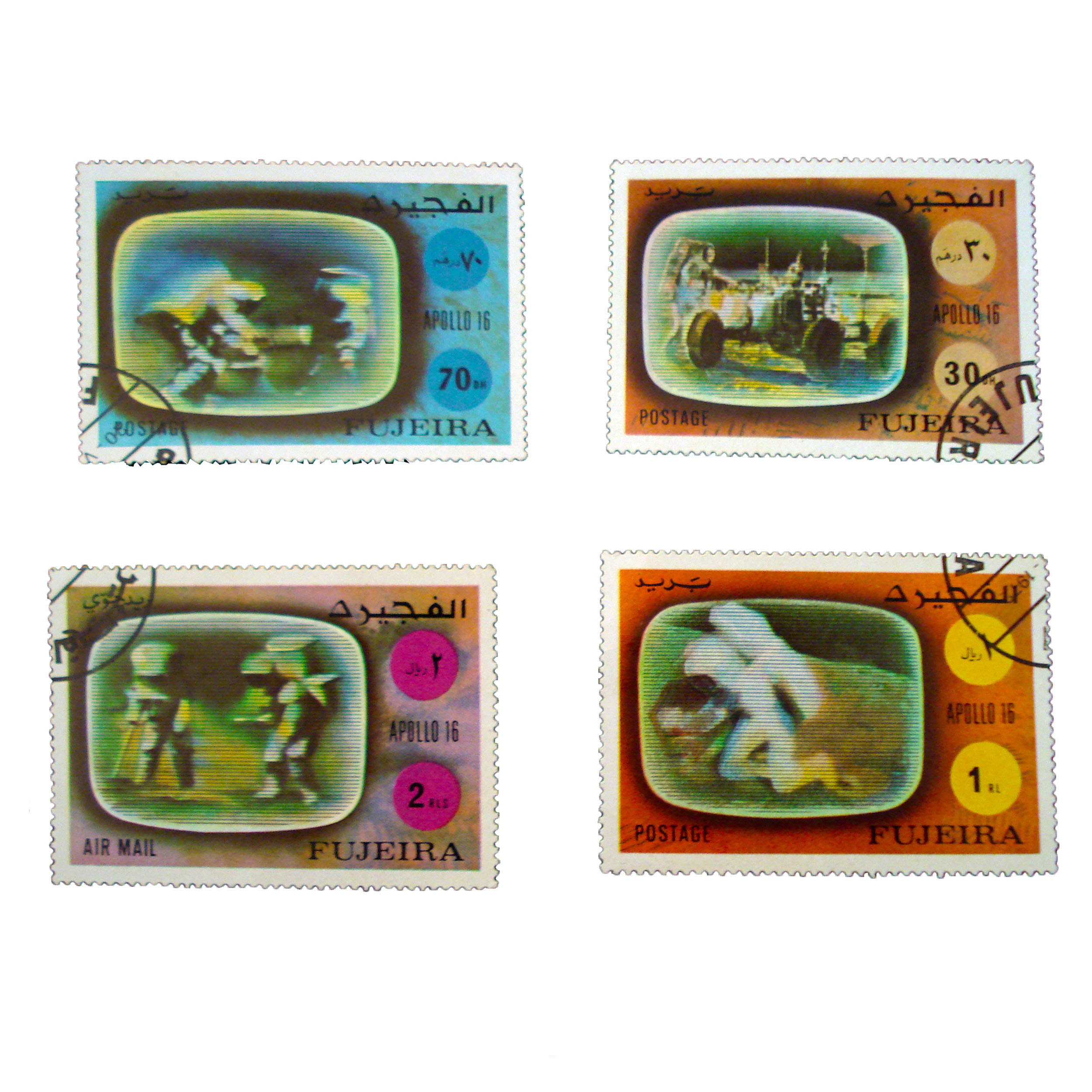 تمبر یادگاری طرح فضا کد faza-573 مجموعه 4 عددی