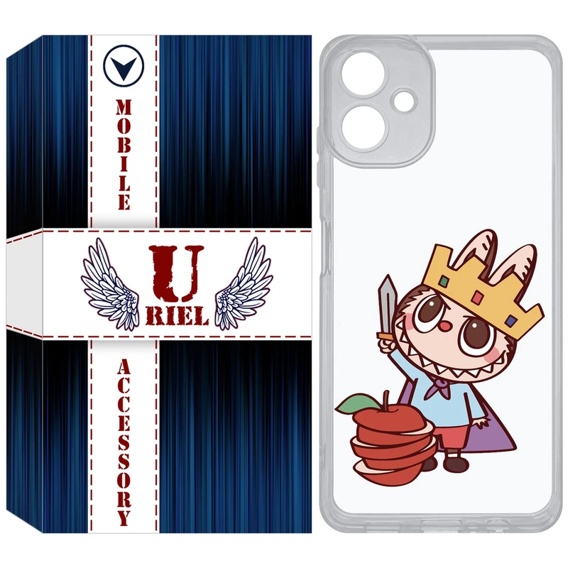 کاور یوریل مدل Clear کد 120 طرح لبوبو Labubu مناسب برای گوشی موبایل سامسونگ Galaxy A06