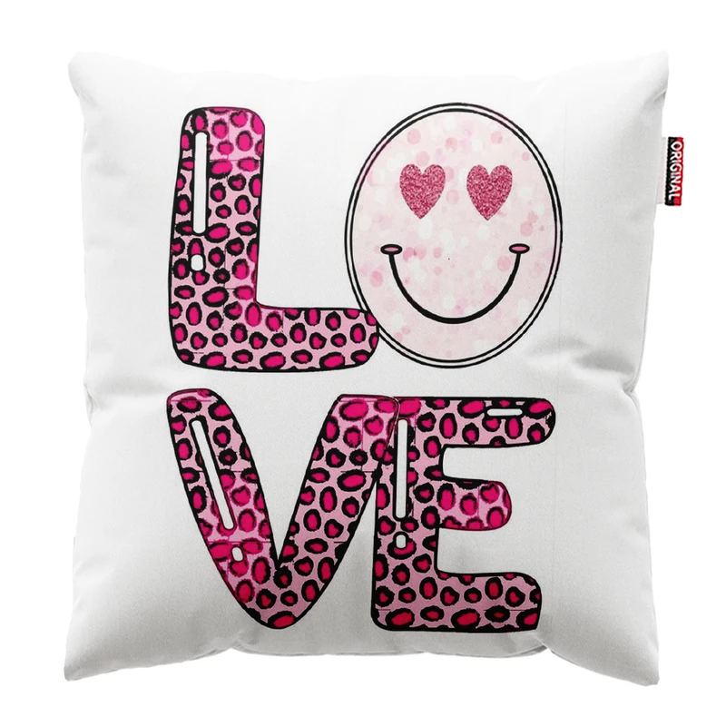 کوسن پاد آفرین مدل love کد241 سایز 30*30 سانتی متر