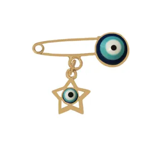 سنجاق سینه زنانه وای اس ایکس طرح چشم نظر مدل A280