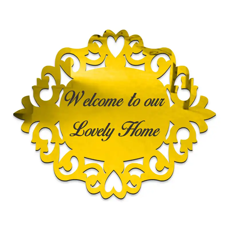 آینه پلکسی گلس دکوماتوس طرح خانه عشق مدل IND106