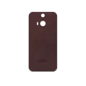 MAHOOT Matte-Dark-Brown-Leather Cover Sticker for HTC Butterfly 2