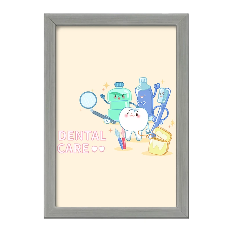 تابلو خندالو طرح دندان و دندان پزشکی کودکانه کد 36716