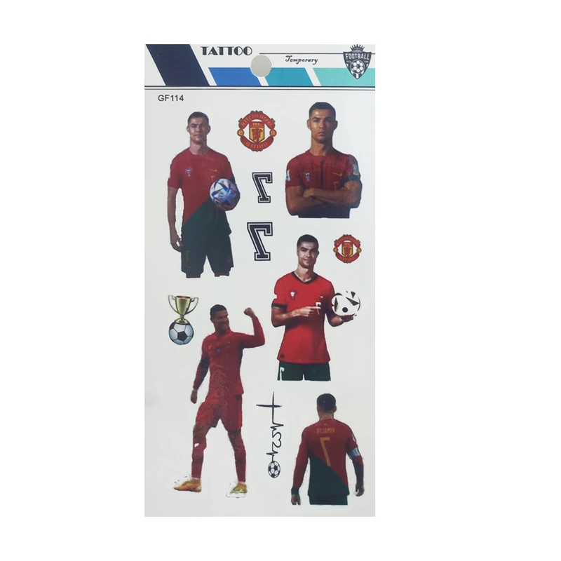 تتو موقت طرح فوتبال کد 128