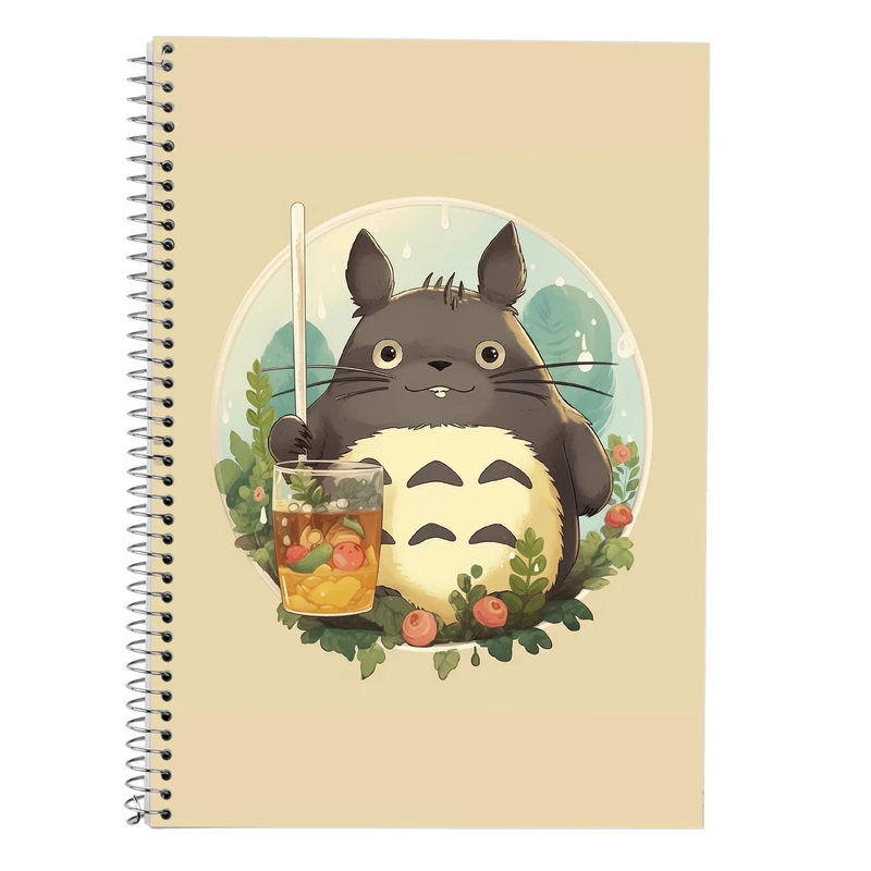 دفتر زبان 50 برگ مدوپد مدل دوخط طرح Ghibli کد DF2494