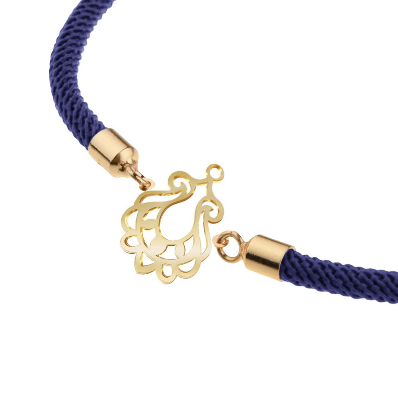 دستبند طلا 18 عیار زنانه مدوپد مدل اسلیمی کد D15-10650