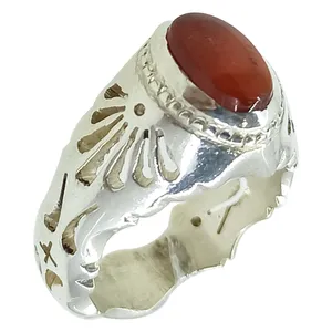 انگشتر نقره مردانه سلین کالا مدل عقیق کد ce-As231