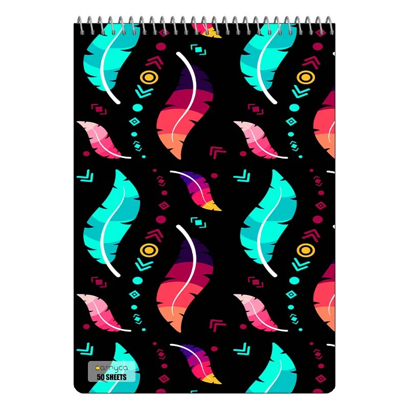 دفتر نقاشی 50 برگ سیمی کارنیکا طرح پترن بوهو Boho Pattern کد 67699