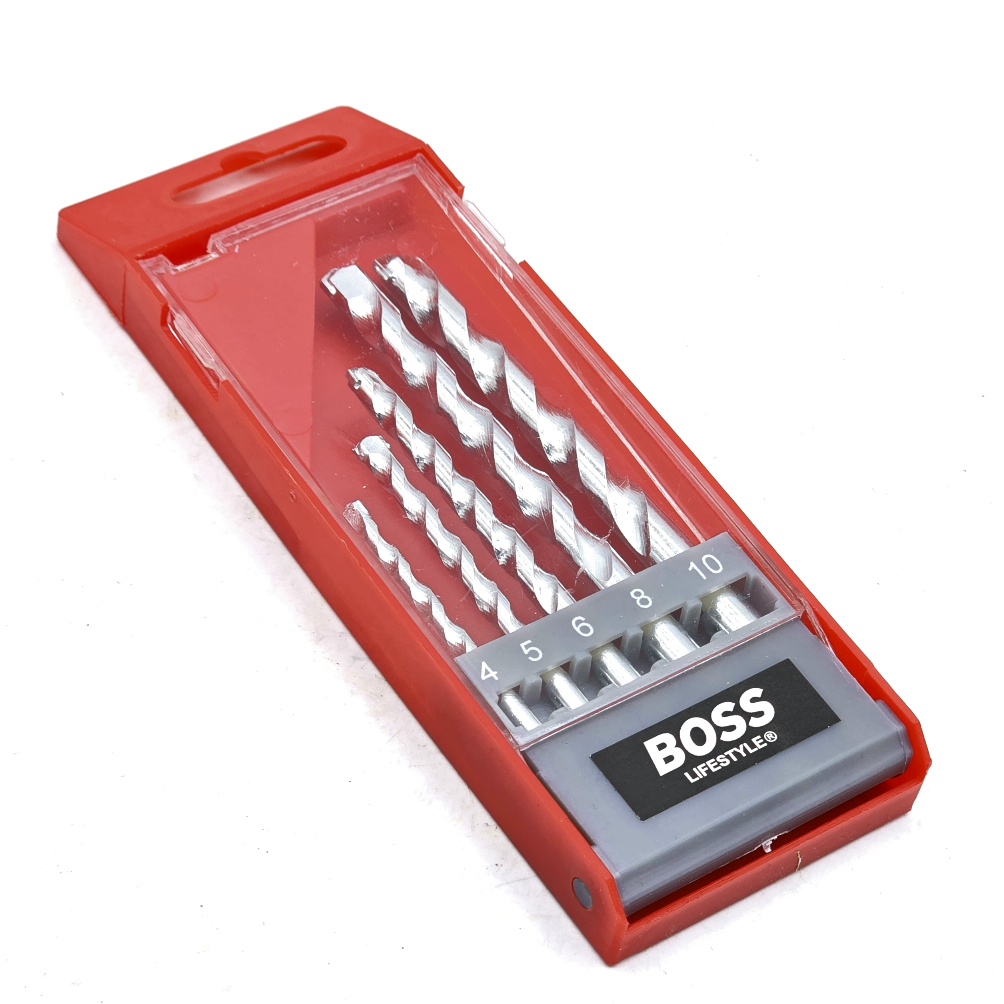 مته الماسه دیوار باس مدل -4-5-6-8-10MM مجموعه 5 عددی