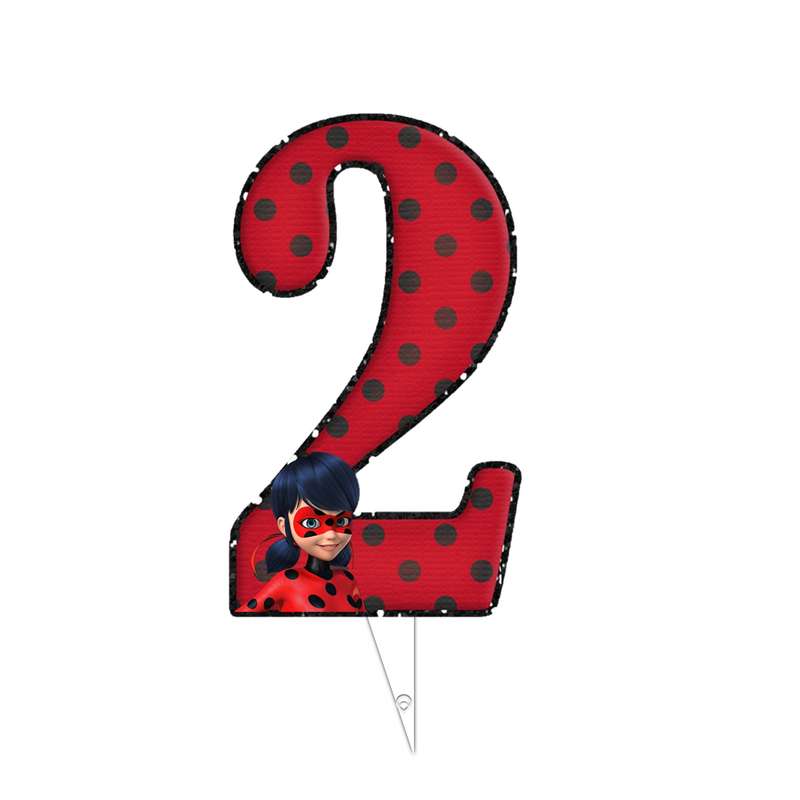 تاپر طرح عدد 2 مدل دختر کفشدوزکی میراکلس