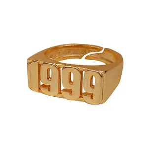 انگشتر زنانه مدل سال میلادی 1999 طلاروس کد DA028