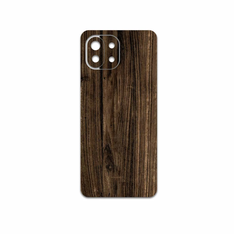 برچسب پوششی ماهوت مدل Dark-Walnut-Wood مناسب برای گوشی موبایل شیائومی 11 Lite 5G NE
