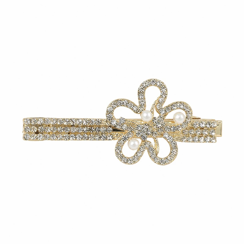 گیره مو زنانه مدل استیل کد Crystal Hairpin 06