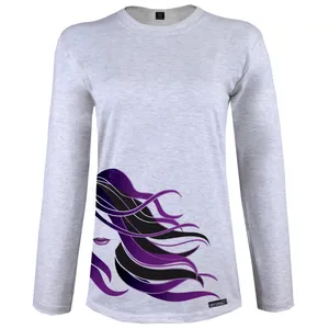 تی شرت آستین بلند زنانه 27 مدل Hairstyle Woman کد MH604