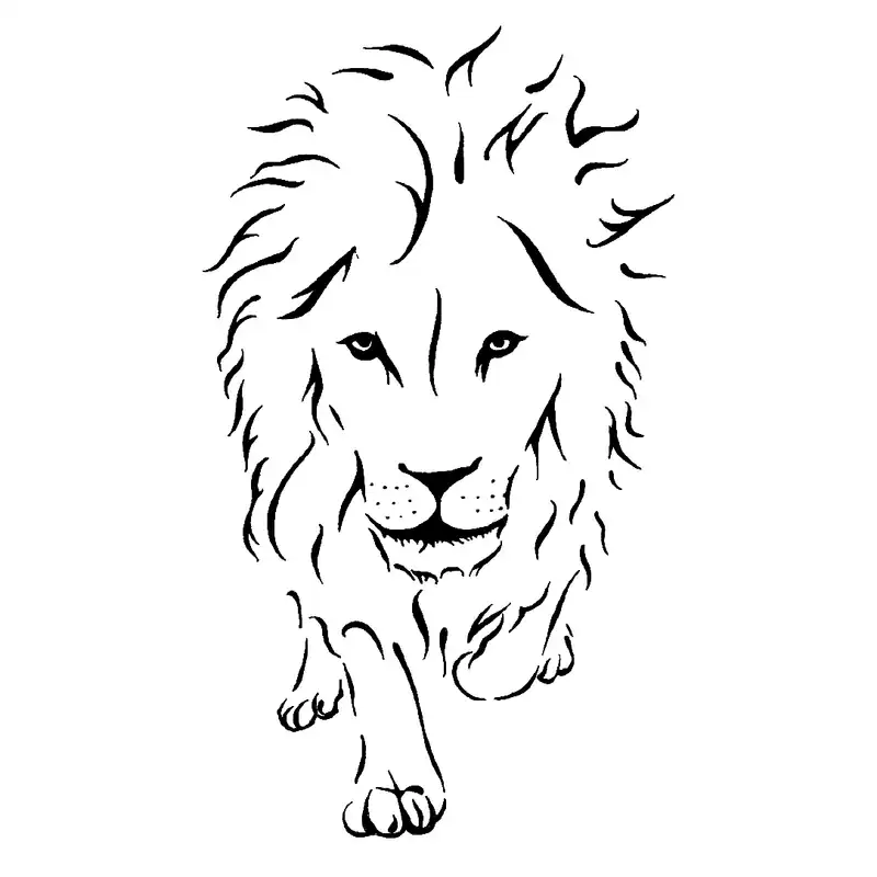 شابلون باتیس آرت طرح شیر کد 50-82