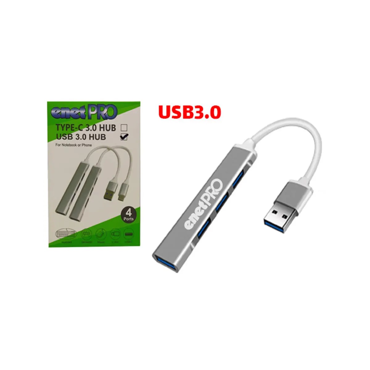 هاب چهار پورت  USB 3.0 ای نت مدل P-1601