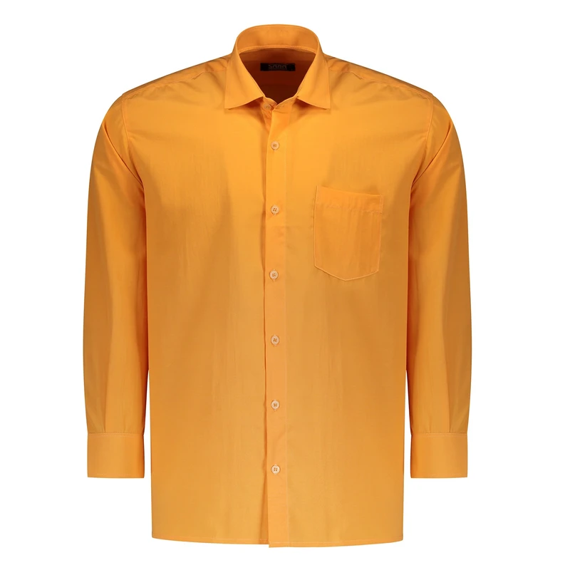 پیراهن آستین بلند یقه برگردان مردانه مدل JEEBDAAR