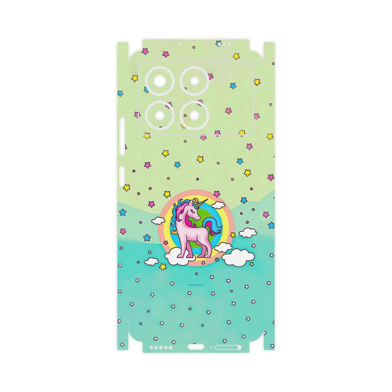 برچسب پوششی ماهوت مدل Rainbow unicorn adventure-FullSkin مناسب برای گوشی موبایل شیائومی Poco X6 Pro