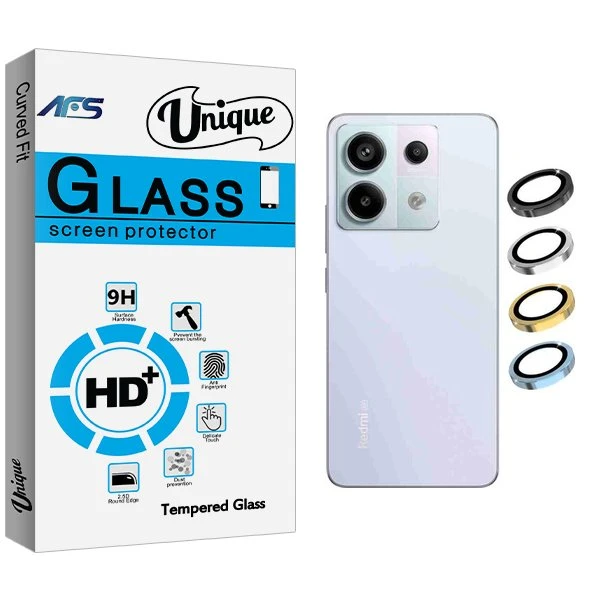 محافظ لنز گوشی ای اف اس مدل Unique2 Ringi مناسب برای گوشی موبایل شیائومی Redmi Note 13 Pro 5G