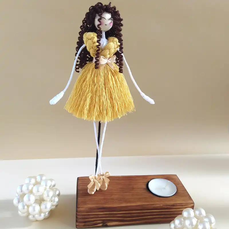 جاشمعی چوبی مدل پرنسسی کد 0B