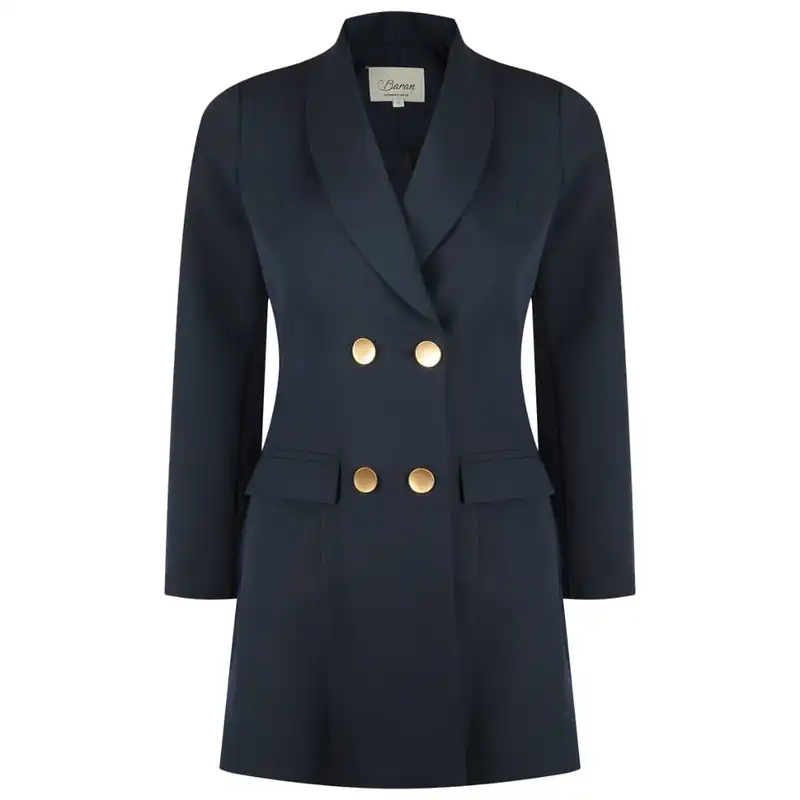 مانتو و شلوار زنانه مدل BAR493 رنگ سرمه ای