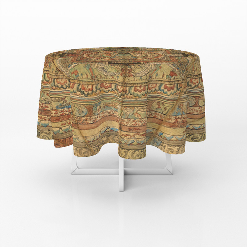رومیزی طرح شمسه نگار مدل D-0024