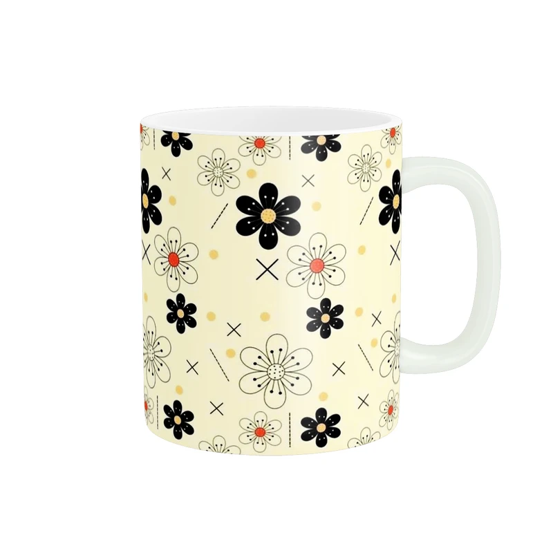 ماگ پاد آفرین طرح گل کد 3663