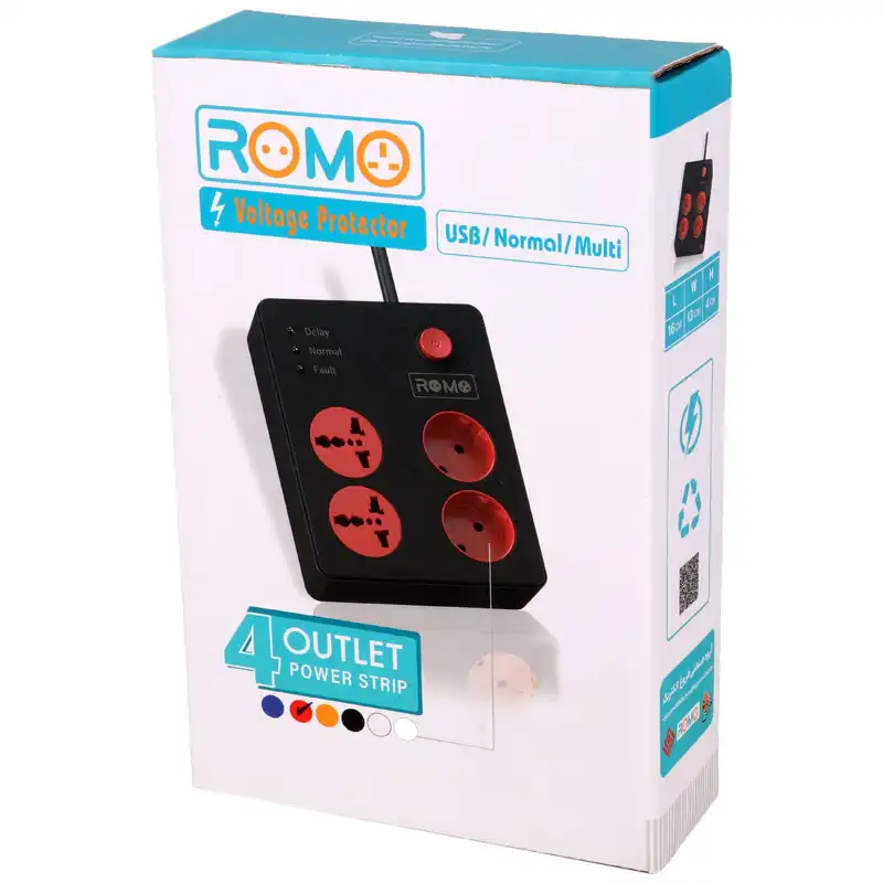 محافظ ولتاژ رومو مدل 4 خانه 2.5m