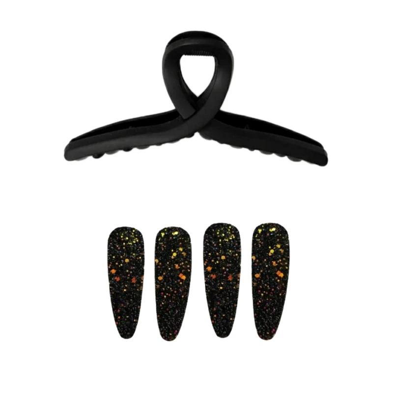 کلیپس مو زنانه مدل شمعی مجموعه ۵ عددی