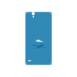 MAHOOT Minimal Paper Airplane Cover Sticker for Sony Xperia C4