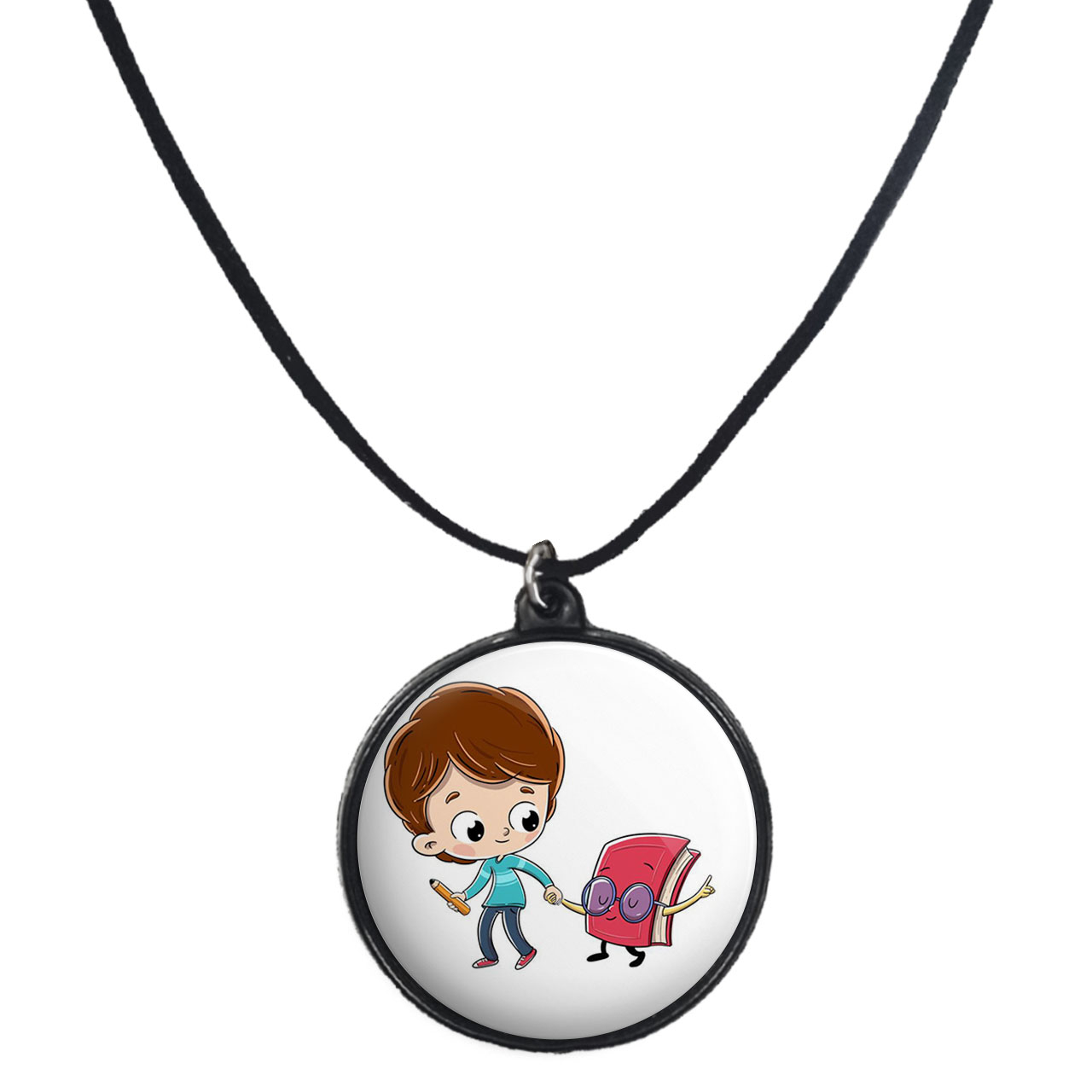 گردنبند پرمانه طرح جشن الفبا کد pmb.22605 مدل دو طرفه