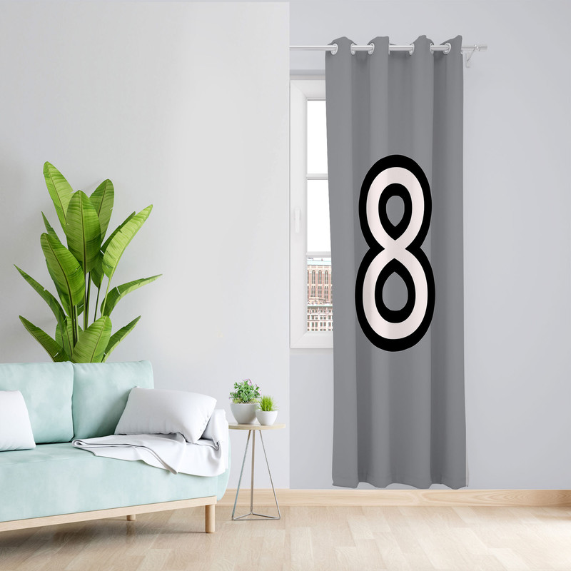  پرده مدل عدد 8 مخمل پانچی کد 4022 سایز 140x200 سانتی متر