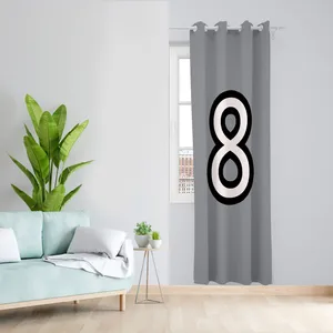  پرده مدل اتاق کودک مخمل پانچی طرح عدد هشت کد 4022 سایز 140x280 سانتی متر