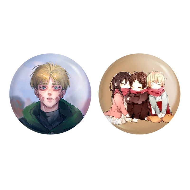 پیکسل خندالو مدل آرمین آرلرت و ارن و میکاسا انیمه اتک آن تایتان کد 1097310976 مجموعه 2 عددی