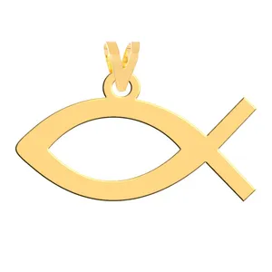 آویز گردنبند طلا 18 عیار زنانه فرشته مدل ماهی  WNL-000455