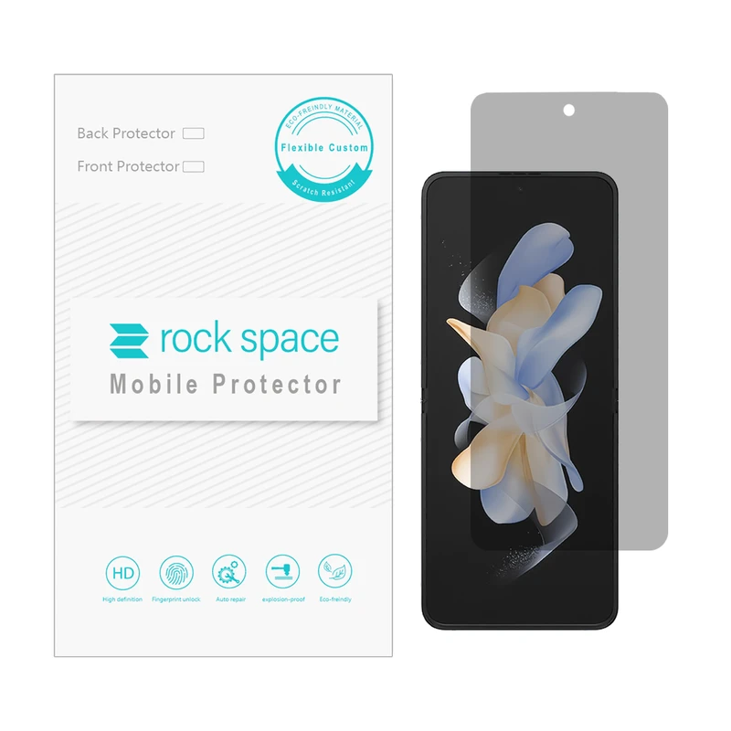 محافظ صفحه نمایش حریم شخصی راک اسپیس مدل HyPRV مناسب برای گوشی موبایل سامسونگ Galaxy Z Flip4