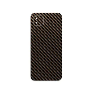 MAHOOT Glossy-Brown-Fiber Cover Sticker for Realme C11 2021