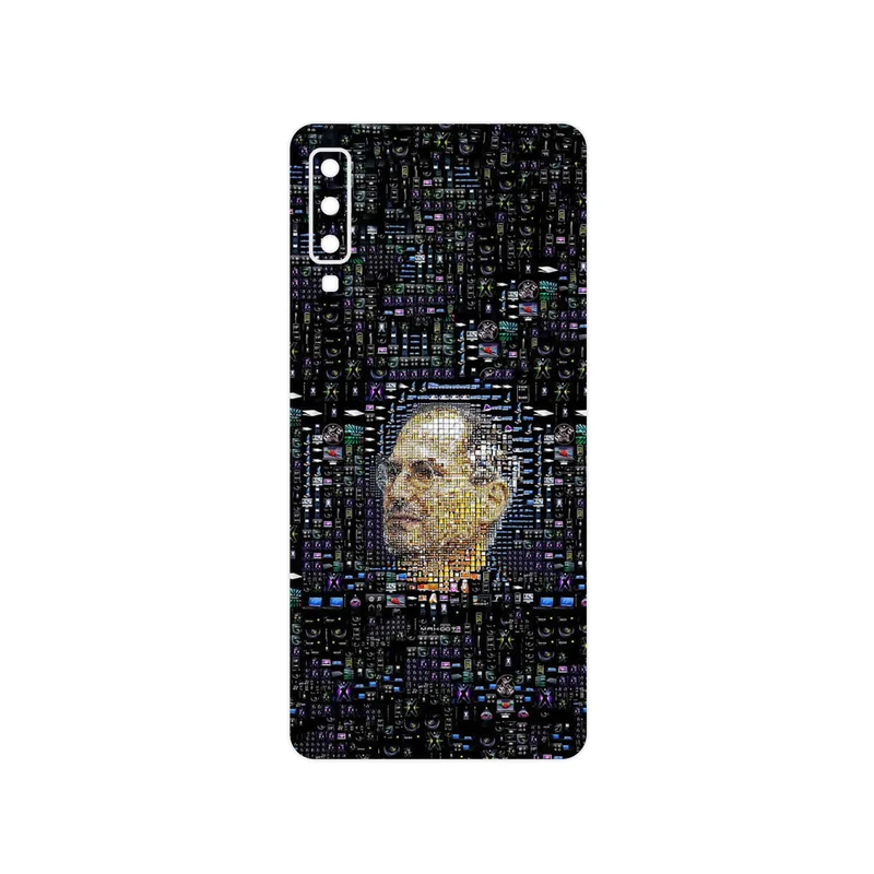 برچسب پوششی ماهوت مدل Collage of Steve Jobs 2 مناسب برای گوشی موبایل سامسونگ Galaxy A7 2018