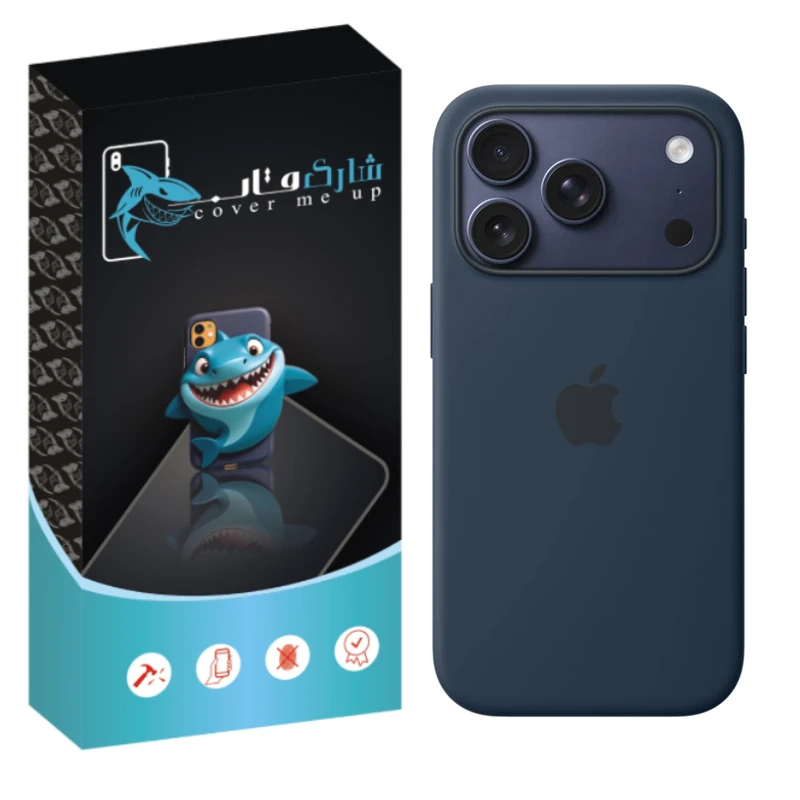 کاور شارک قاب مدل سیلیکونی پاک کنی ORG مناسب برای گوشی موبایل اپل iPhone 17 Pro Max