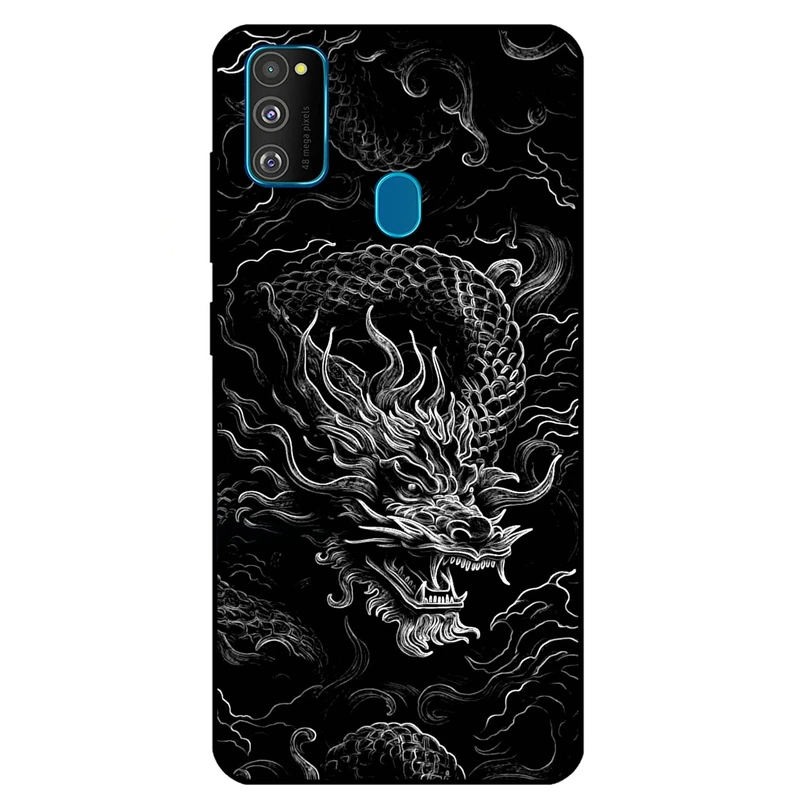 کاور مگافون طرح اژدها مدل 1897 مناسب برای گوشی موبایل سامسونگ Galaxy M21 / M30 S         