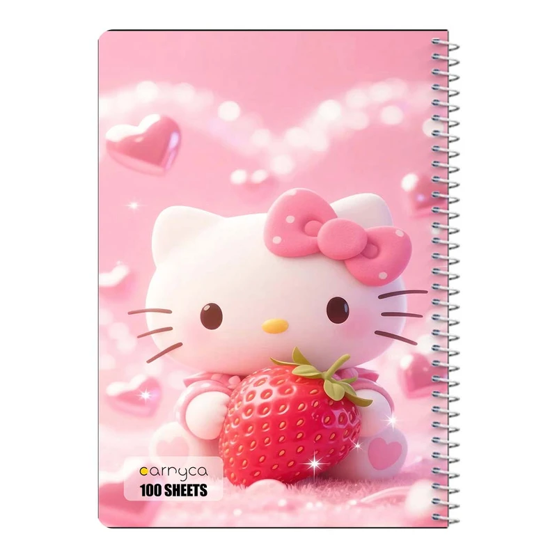 دفتر مشق 100 برگ سیمی کارنیکا طرح هلو کیتی hello kitty کد 13945