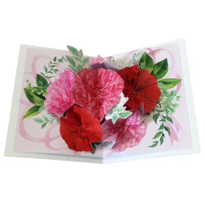 کارت پستال سه بعدی مدل میخک کد CP003