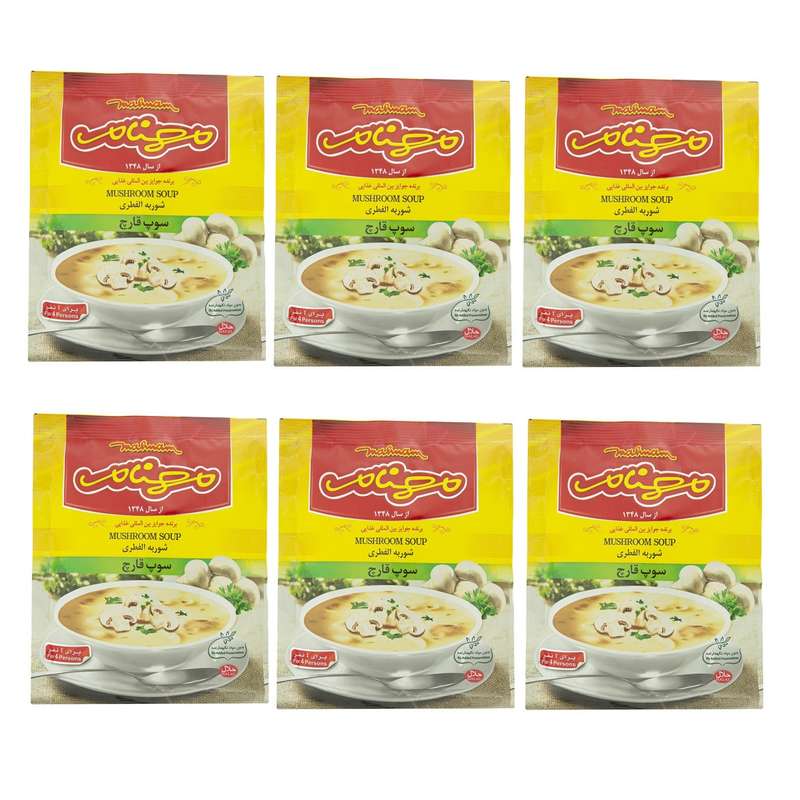 سوپ قارچ مهنام -75 گرم بسته 6 عددی