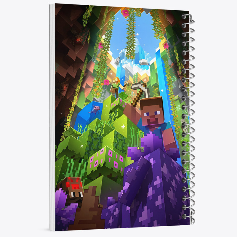دفتر نقاشی 50 برگ خندالو طرح ماینکرافت (Minecraft) کد N3303