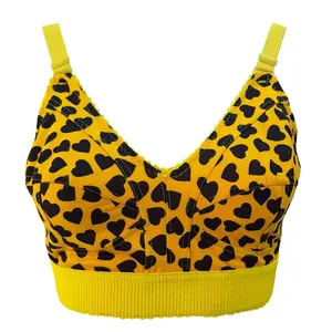 سوتین ساده زنانه مدل کش پهن زیر نخ کتان طرح قلب