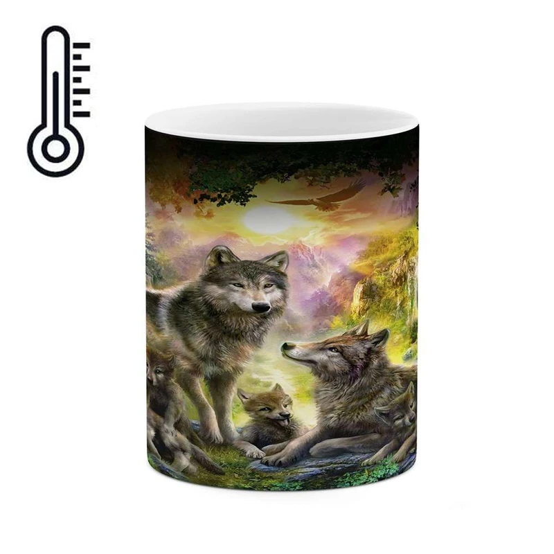 ماگ حرارتی کاکتی مدل نقاشی کد mgh13891