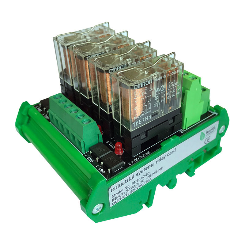 کارت رله 4کانال دوبل مدل RL05A24D